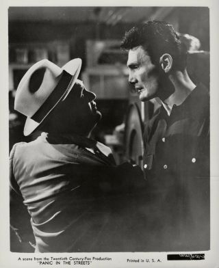 Jack Palance,  Zero Mostel 1950 Photo Panic In The Streets