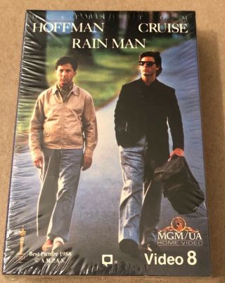 Rain Man - Video 8 Mini Vhs Super8 8mm Cool Hoffman And His Buddy,  Tom