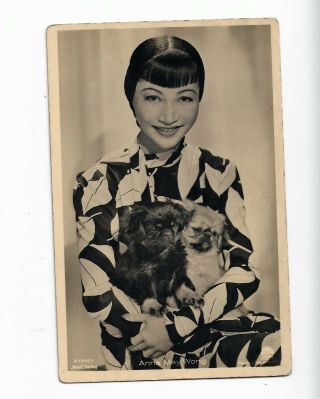 1920s Sexy Movie Star Postcard Anna May Wong 260