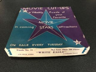 1932 Buck Jones Orig White Eagle Movie Cut - Ups Puzzle