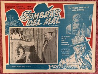 Touch Of Evil Orson Welles Marlene Dietrich Mexican Lobby Card 1958