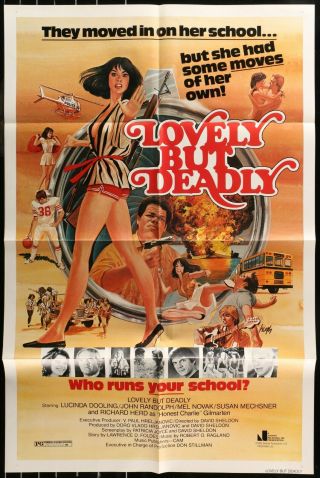 Lovely But Deadly Lucinda Dooling 1981 One Sheet Movie Poster 27 X 40