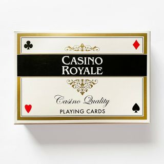 Casino Royale James Bond Playing Cards 2 Decks Casino Quality,  Red & Black,