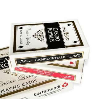 Casino Royale James Bond Playing Cards 2 Decks Casino Quality,  Red & Black, 3