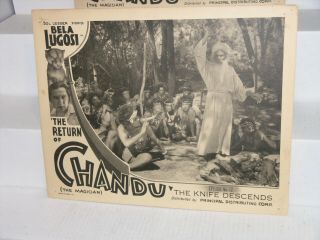 2 - The Return Of Chandu 1934 Orig.  Lobby Cards Episode 12 - 11 " X14 " Bela Lugosi