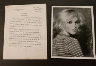 Signed Autographed Ann - Margret Photograph With " Ann - Margret A Biography " Movie
