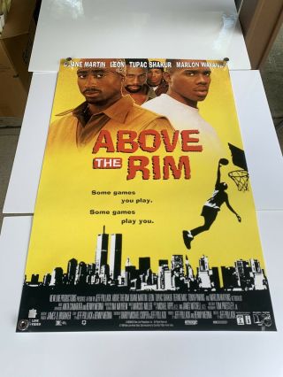1994 Above The Rim Movie Poster W/tupac Shakur Approximately 27 X 40 (po1)