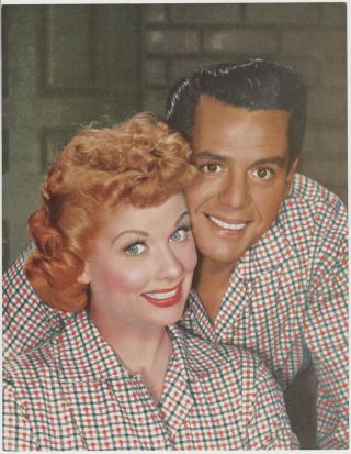 Lucille Ball,  Desi Arnaz 1955 Skye Publications 8x10 Colorful Printed Photo