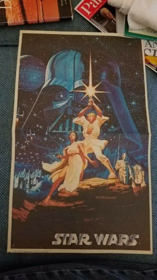 1977 Star Wars Movie Picture 20th Century Fox,  Folded