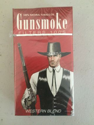 Gunsmoke Television Series Collectible Cigarettes Packages.
