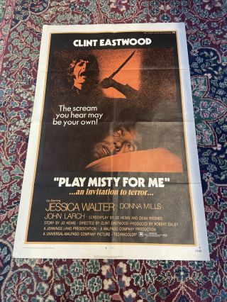 Play Misty For Me Movie Poster 1971
