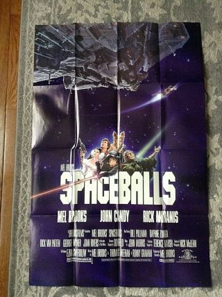 Spaceballs 1987 Video Store Vhs Movie Poster