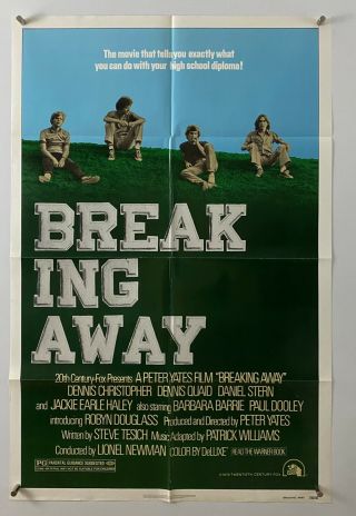 Breaking Away Movie Poster (fine, ) One Sheet 1979 Bicycle Drama 6211
