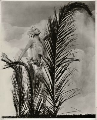 Marie Wilson In An Exotic Costume Orig Portrait By Elmer Fryer.  Circa 1938