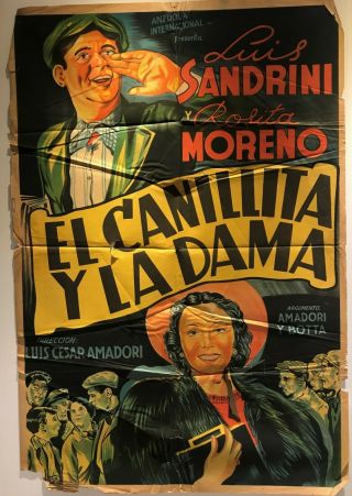 El Canillita Y La Dama Luis Sandrini,  Rosita Moreno,  Lalo Bouhier Ar23