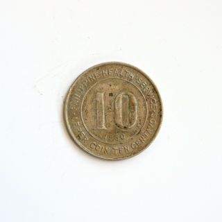 1930 Philippines 10 Centavos Leper Coin 2