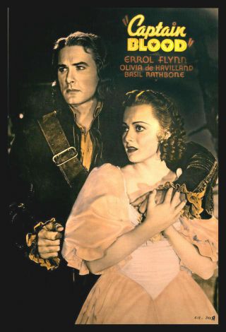 Captain Blood Fridge Magnet 6x8 Errol Flynn Classic Movies Poster Canvas Prints