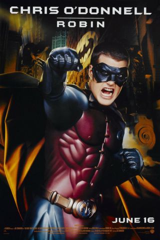 Batman Forever Movie Poster 2 Sided Advance Rolled 27x40 Robin