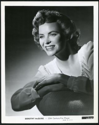 Dorothy Mcguire Vintage 1940s 20th Century Fox Portrait Photo