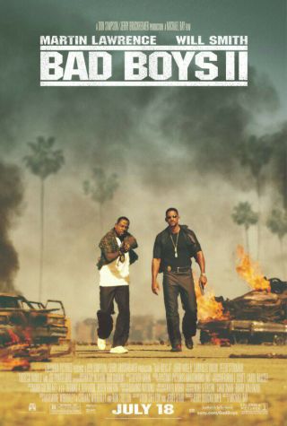Bad Boys Ii Movie Poster 2 Sided Vf 27x40 Will Smith Martin Lawrence