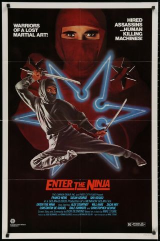 Enter The Ninja Franco Nero 1981 1 Sheet Movie Poster 27 X 41