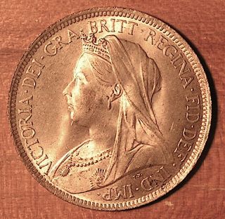 Great Britain 1897 Half Penny - Bronze (5.  6 G,  26 Mm) Km 789 1