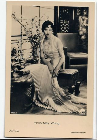 1920s Sexy Movie Star Postcard Anna May Wong 258