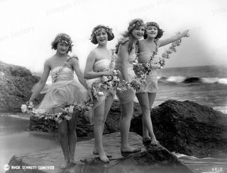 8x10 Print Mack Sennett Bathing Beauties 1910 - 1915 Msen