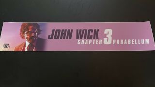 John Wick Chapter 3 Parabellum 5 X 25 Authentic Mylar Marquee Poster Near