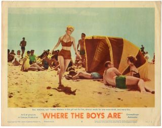 Where The Boys Are (1960) Yvette Mimieux Runs In Bikini On Beach As All Watch