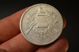 1894 Un Peso Guatamala Silver Coin.  900 Fine 2