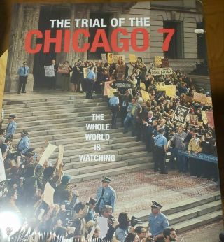 The Trial Of The Chicago 7 Huge Hardcover Coffee Table Book Fyc Netflix