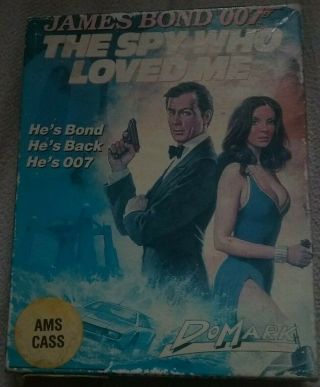 James Bond 007 The Spy Who Loved Me Casstte Game Domark 1990