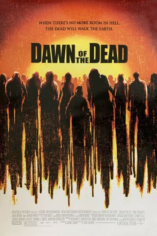 Dawn Of The Dead Movie Poster 2 Sided 27x40 Zack Snyder