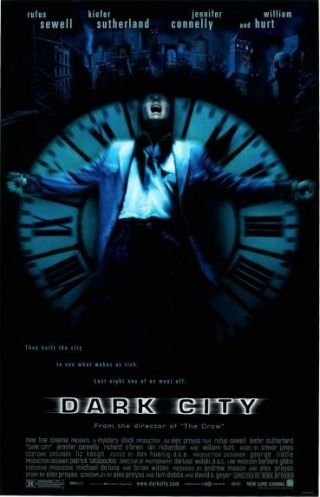 Dark City 1998 Theatrical Movie Poster Kiefer Sutherland,  William Hurt