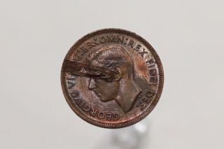 Australia Half Penny 1952 Error Coin Toning A99 S4697