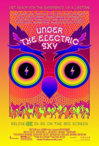 Under The Electric Sky Movie Poster 2 Sided 27x40 Edc 2013