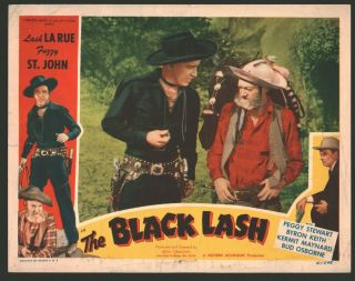 Black Lash Lobby Card (verygood) 1951 Fuzzy St John Movie Poster Art 289