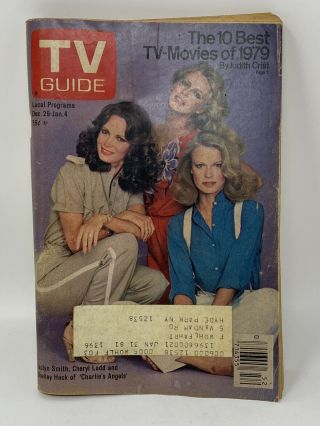 Tv Guide Dec 29 1979 - Jan 4 1980 Charlies Angels Cover York Edition