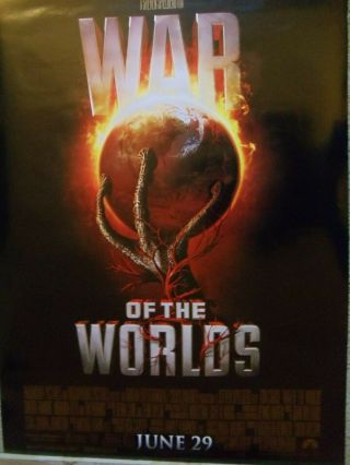 War Of The Worlds Movie Poster 2 Sided Advance Poster - 27x40 Tom Cruise