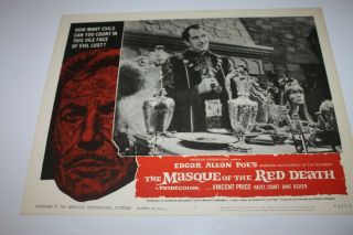 Masque Of The Red Death 11x14 Lobby Card 1 1964 Vincent Price