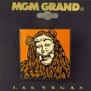 Vintage Mgm Wizard Of Oz Cowardly Lion Las Vegas Pin