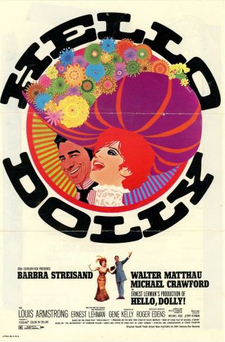 Barbra Streisand Hello,  Dolly Movie Handbill • 1969
