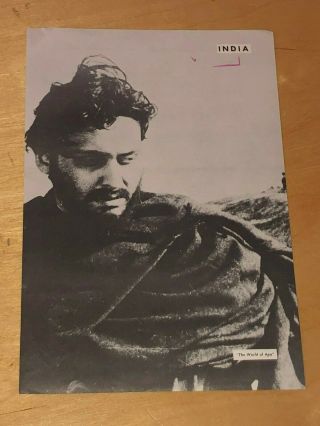The World Of Apu 1959 Film Ad Apur Sansar Movie Satyajit Ray India Best Of Year
