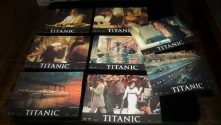 Titanic Lobby Card Set Spanish Kate Winslet,  Leonardo Dicaprio,  Kathy Bates