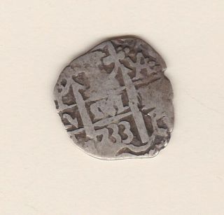 18th Century Spanish Colony Silver Real Coinage In A