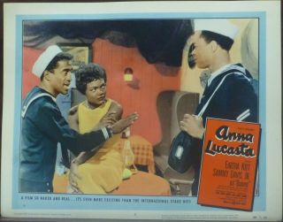 Eartha Kitt Sammy Davis Jr Anna Lucasta 1950s Lobby Card Navy Uniforms