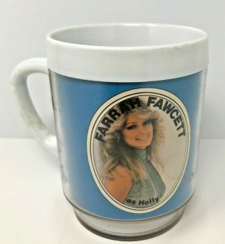 Farrah Fawcett As Holly Plastic Mug Cup 1976 Mgm 