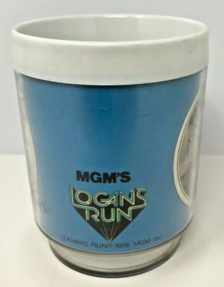 Farrah Fawcett as Holly Plastic Mug Cup 1976 MGM ' s Logan ' s Run Dawn 3