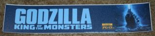 Godzilla King Of The Monsters Movie Theater Mylar Light Box Banner Poster Small